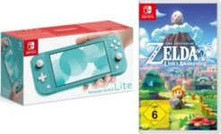 Nintendo Switch Lite Konsole, Türkis Inkl. Nintendo Switch The Legend Of Zelda: Link's Awakening