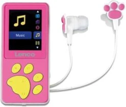 Lenco Xemio-560PK - Kinder-MP3/MP4-Player Mit 8GB Speicher, Farbdisplay Und Integriertem Akku, Pink