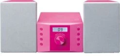 Lenco MC-013PK - Micro-Hifi-Anlage Mit CD-Player, Radio Und AUX-in, Pink