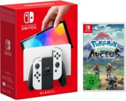 Nintendo Switch - OLED-Modell, Weiß + Spiel Pokémon-Legenden: Arceus