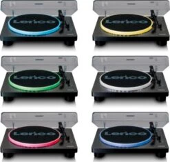 Lenco Plattenspieler Mit 2 Integrierten Lautsprechern LS-50LED BK -Heim-Audio 24225658 05