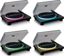 Lenco Plattenspieler Mit 2 Integrierten Lautsprechern LS-50LED BK -Heim-Audio 24225658 06