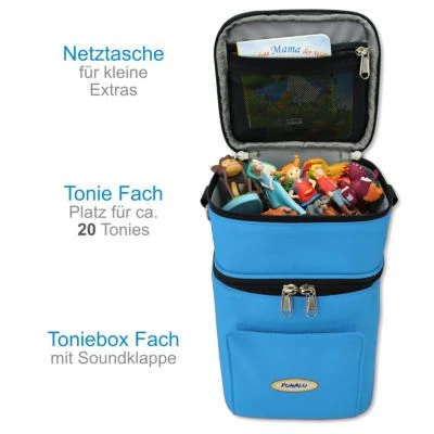 PUNALU Kompakte Tasche Für Toniebox Und Zubehör, Platz Für Ca. 20 Tonies Hörfiguren Toniebox Tasche 3 PUNALU Kompakte Tasche Für Toniebox Und Zubehör, Platz Für Ca. 20 Tonies Hörfiguren Toniebox Tasche – Bild 3