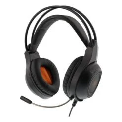Deltaco LED Stereo-Headset (PC-Gaming, 2 X 3,5 Mm Anschlüsse 40 Mm Orange LED)