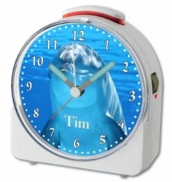 CreaDesign Kinder Funkwecker Weiß Personalisiert Mit Namen Delfin 12-Stunden-Anzeigeformat, Geräuschlos/Ohne Ticken, Nachtlicht 7 CreaDesign Kinder Funkwecker Weiß Personalisiert Mit Namen Delfin 12-Stunden-Anzeigeformat, Geräuschlos/Ohne Ticken, Nachtlicht -Heim-Audio 28901462 03