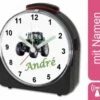 CreaDesign Kinder Funkwecker Weiß Personalisiert Mit Namen Traktor
