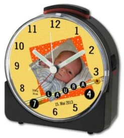 CreaDesign Kinder Funkwecker Weiß Personalisiert Mit Namen Scrapbooking -Heim-Audio 28901950 03
