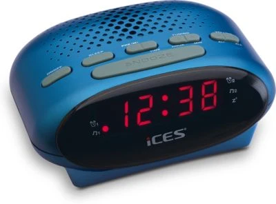Lenco ICR-210 Blue - Radiowecker Mit UKW-Radio, Blau 2 Lenco ICR-210 Blue - Radiowecker Mit UKW-Radio, Blau – Bild 2